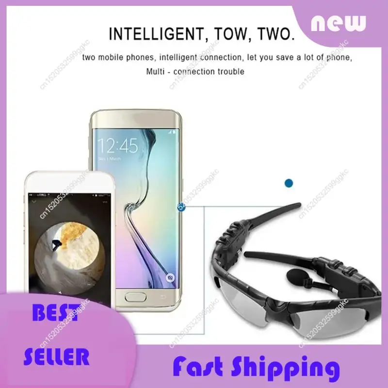 Necessary Noise Reduction Headphones Stereo Earphones Wireless Headset With Mic Sunglasses Glasses For Driving Cycling Sports