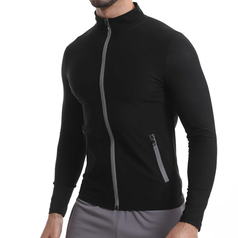 

Men's Slimming Sauna Suit - Long Sleeve with Waterproof Zipper Pocket Sweat-Enhancing Compression Sportswear for Fat Burning