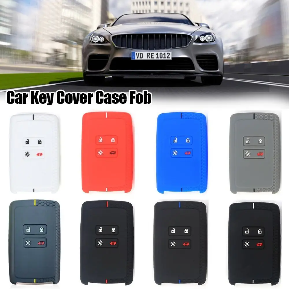 Duster Card Remote Key Case Silicone Protector Fob Key Fob Cover Holder for Renault/Captur/Koleos/Arkana/Espace/Clio/Megane