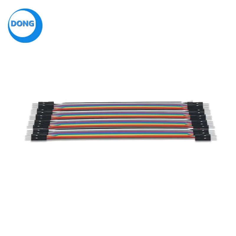 Macho para macho Breadboard Conexão Jumper Wires, Dupont Wire Cable para Arduino Prototipagem, 20cm, 40Pcs