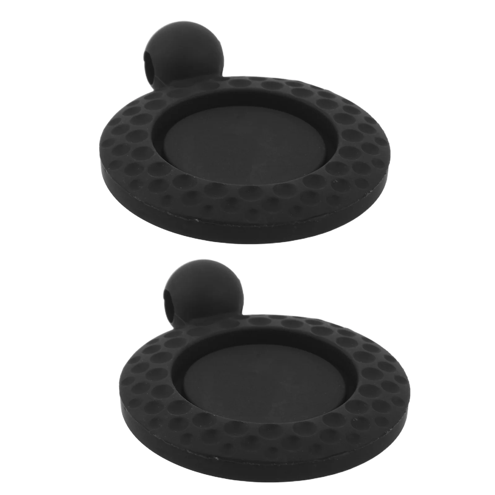 

2Pcs Silicone Golf Hat Clip - Bright Red Ball Marker Holder - Universal Cap Clip for Golfers - Golf Green Position Mark Tool