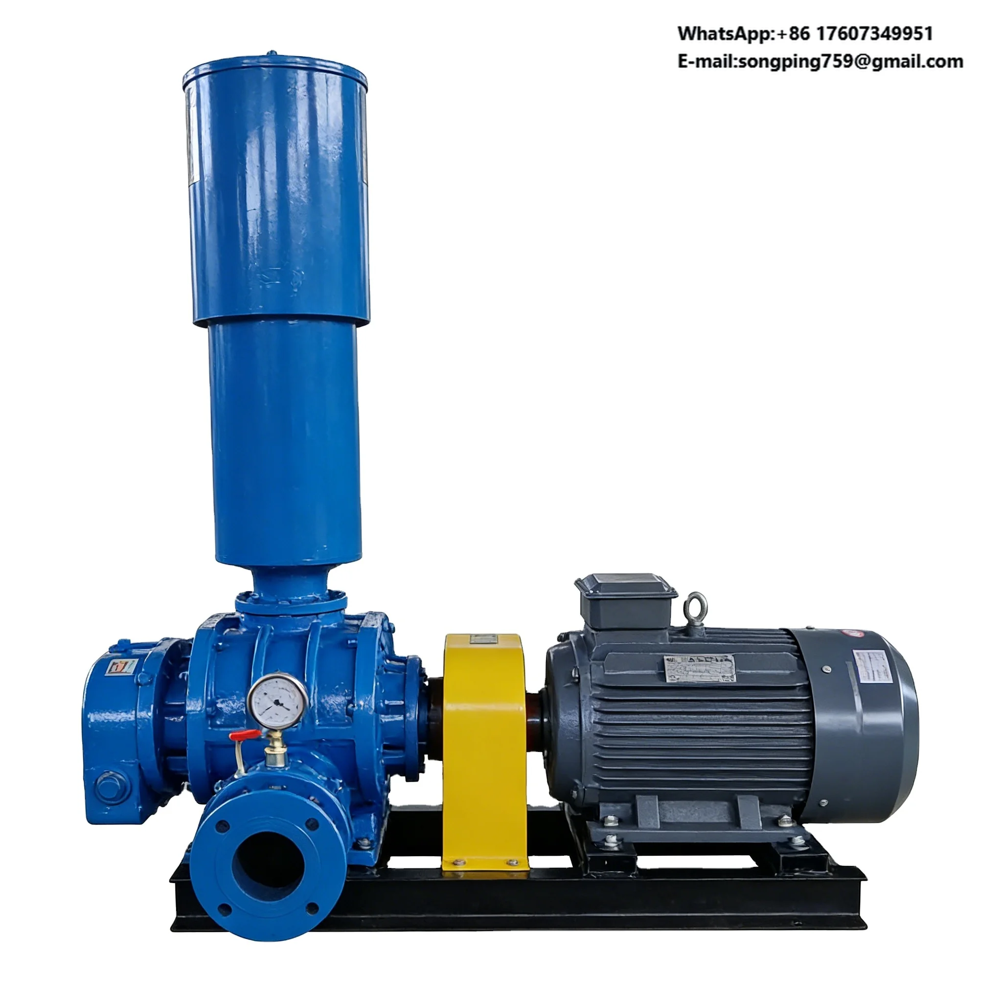 

Electric 380V Three Phase AC Motor High Pressure Industrial Roots Blower-Heavy Duty Cast Iron Pneumatic Conveying Fan
