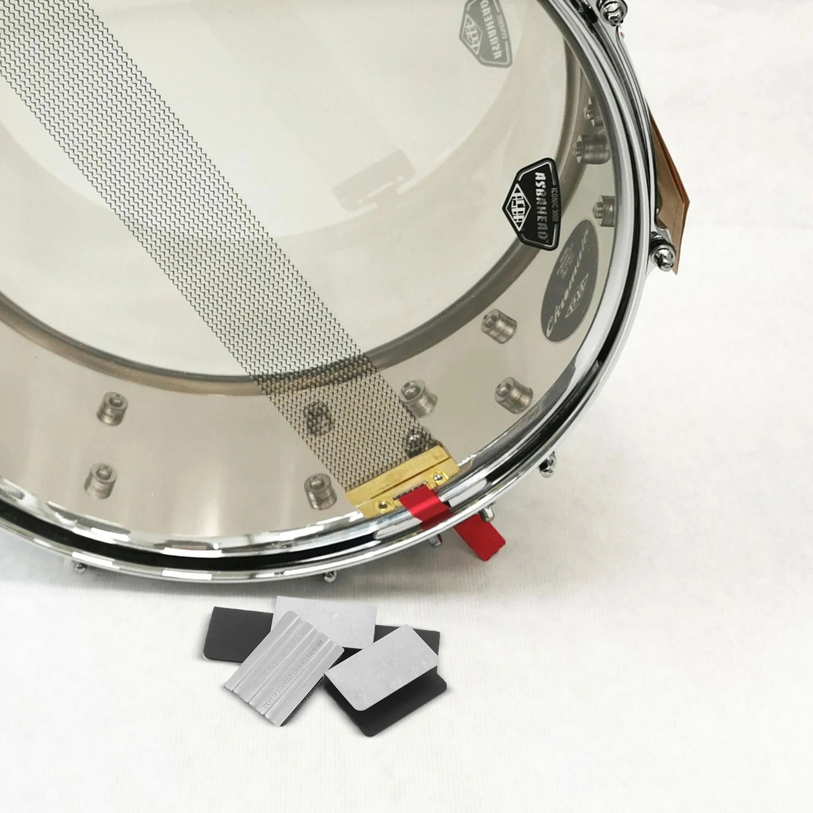 

3 Pcs Drum Pad Protector Bass Patch Practice Rim Hoop Accessories Musical Instrument Guard