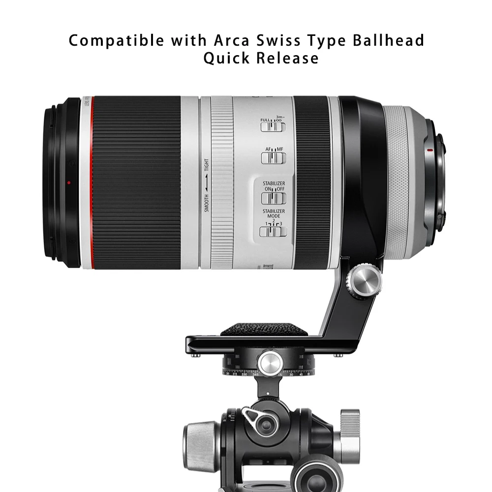ترايبود جبل حلقة استبدال عدسة طوق قوس لكانون RF100-500mm F4.5-7.1 L IS USM لوحة الإفراج السريع مع Arca-السويسرية #2