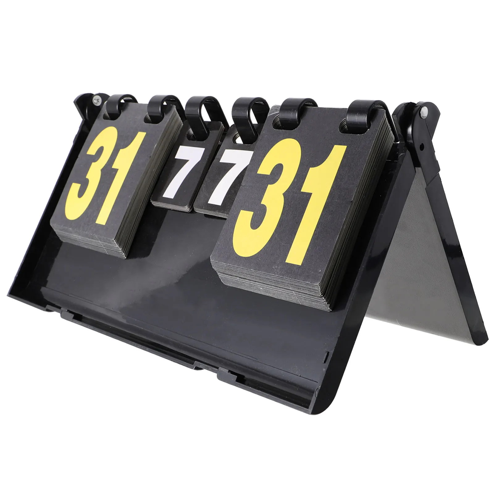 

4 Scoreboard High Quality Plastic Sports Score Keeper Badminton Basketball Volleyball Table Tennis Flipper Stand