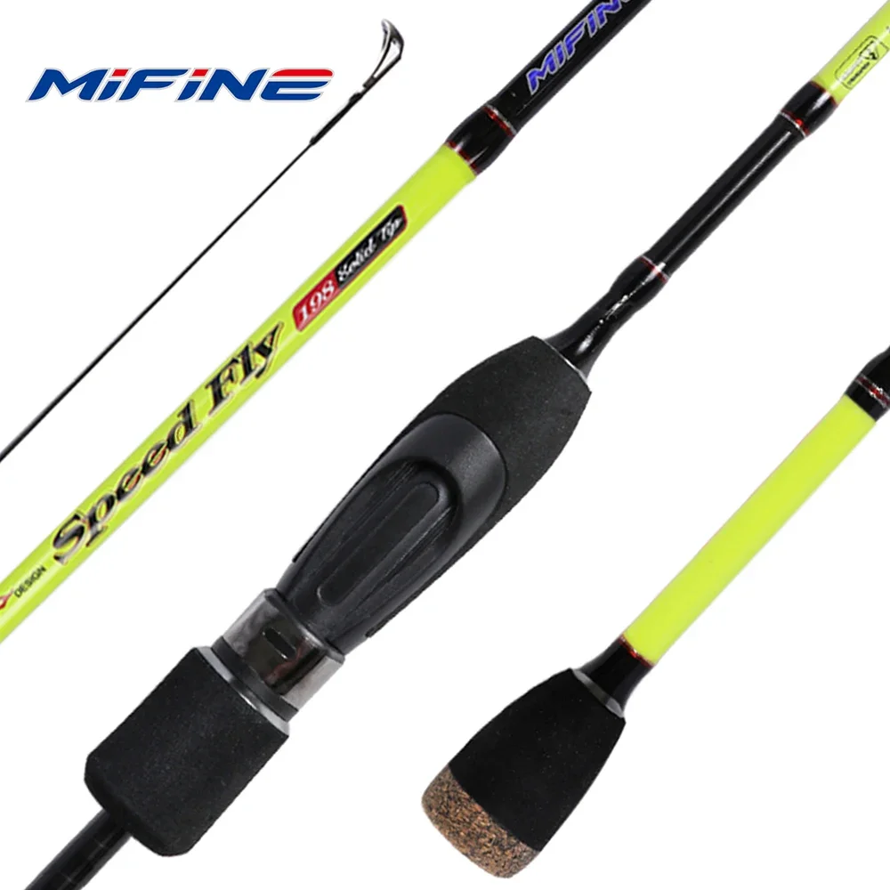 

MIFINE SPEEDFLY SPIN Fishing Rod 24T Carbon Ultralight 1.8M 1.98M 2.1M Lure Weight 0.5-6g UL Spinning 2 Section Travel Trout Rod