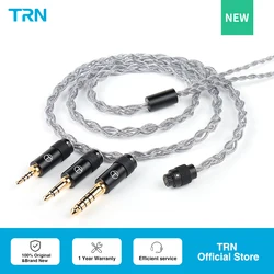 TRN Sea Serpent 4 core copper and silver mixed cable Upgradable Newly TRN Official Store Process orders faster TRN Medusa Conch