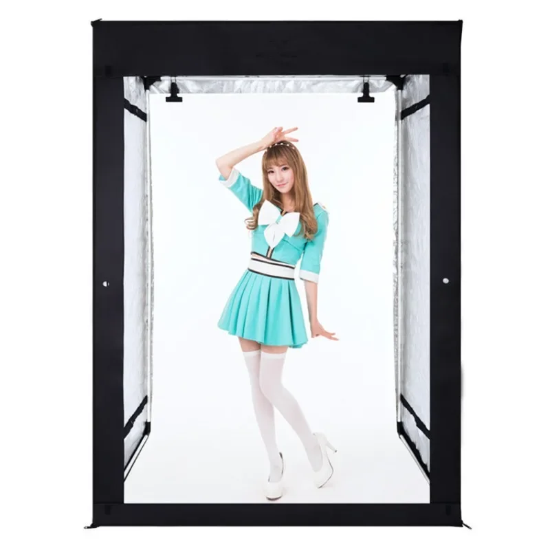 120 * 100 * 200CM large studio LED soft light box, portrait photo tent