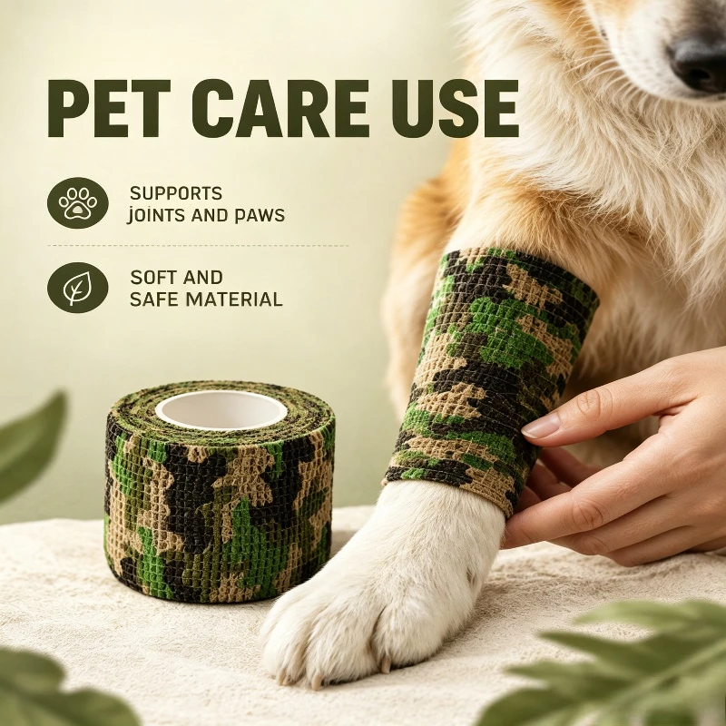 Self-adhesive Elastic Camouflage Bandage Bicycle Binoculars Flashlight Disguise Wrap Elbow Sticker  Sports Entertainment