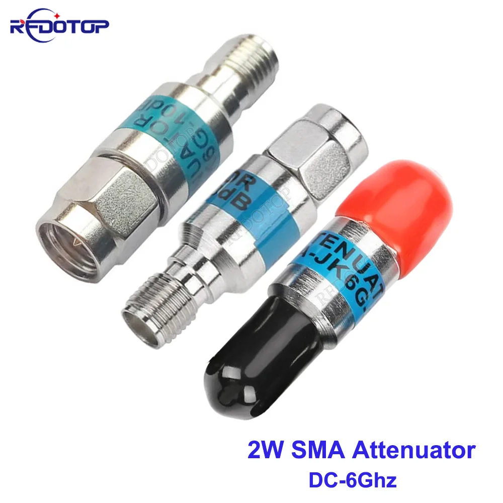 

1Pcs 2W DC-6GHz 1~30db SMA Male to SMA Female Coaxial RF Attenuator SMA Type Fixed Connectors 304 Stainless Steel/Nikel plated