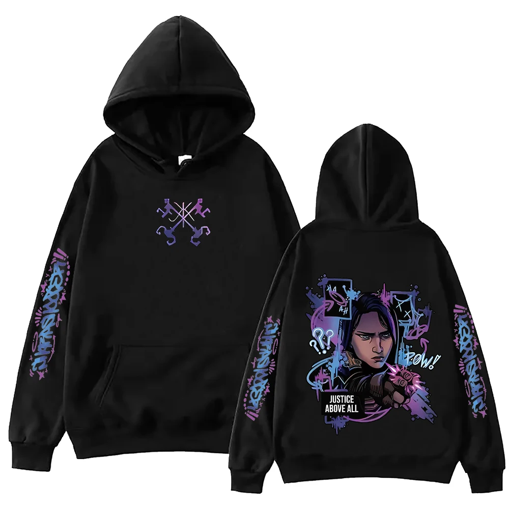 2025 Arcane Viktor Anime Hoodie Harajuku Hip Hop Pulôver Tops Moletom Fãs Presente