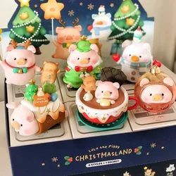 Lulu The Piggy Christmas Land Series Blind Box Lulu Pig Anime Action Figure Mystery Bag Surprise Toy Ornament Home Decor Dolls
