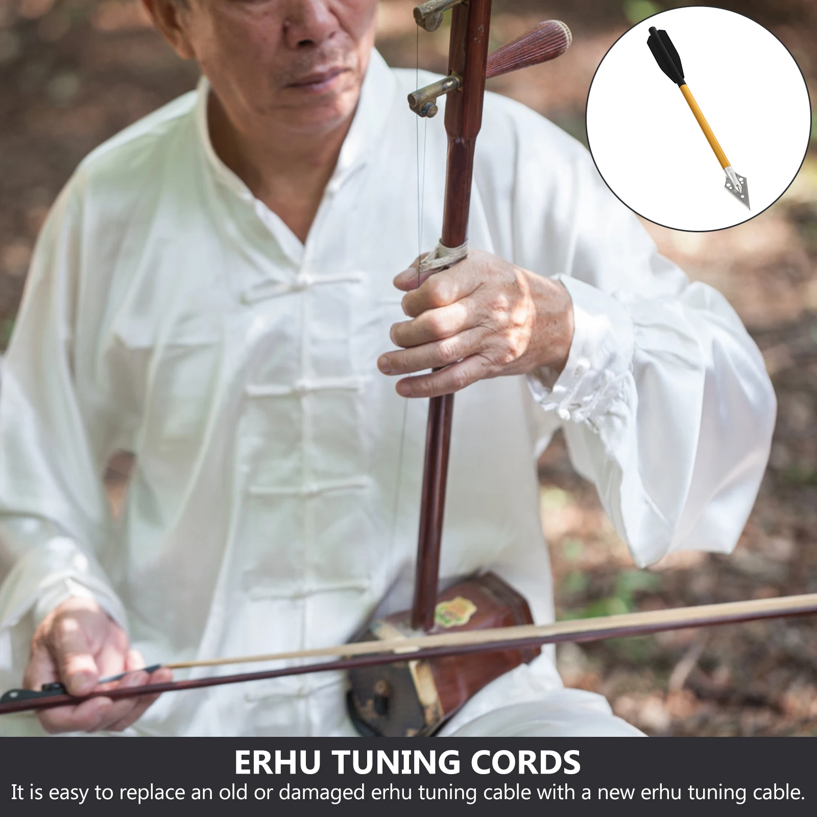 

Jack Wire Waxed Cord Instrument Cable Practical Tuning Line Major Erhu Orange Thread