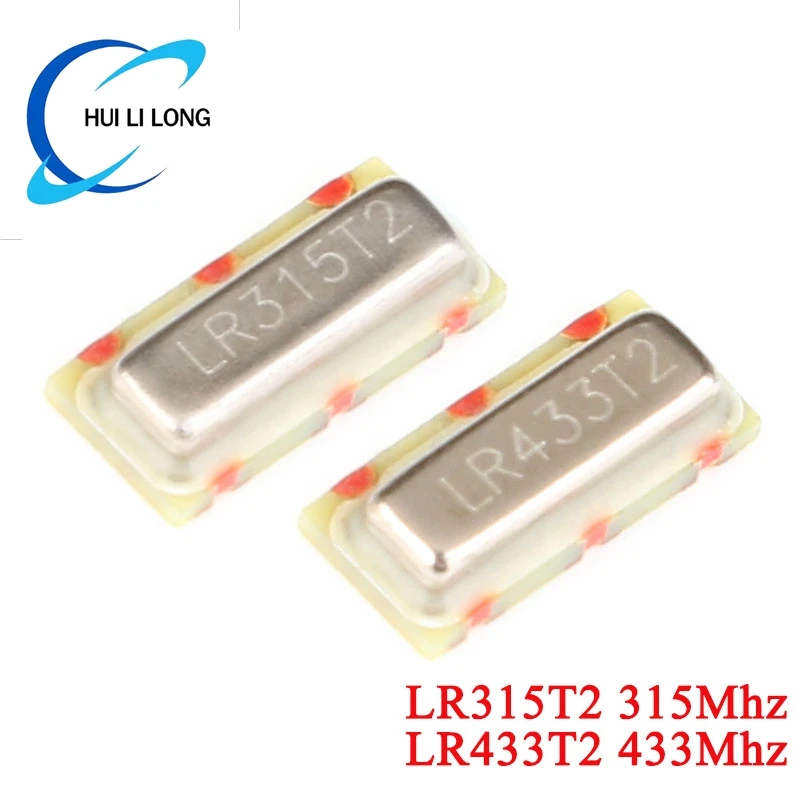 10pcs/lot LR315T2 315Mhz LR433T2 433Mhz SMD Crystal Oscillator Sound Table Quartz Resonator 7*3 3Pin 315.00 433.92 mhz