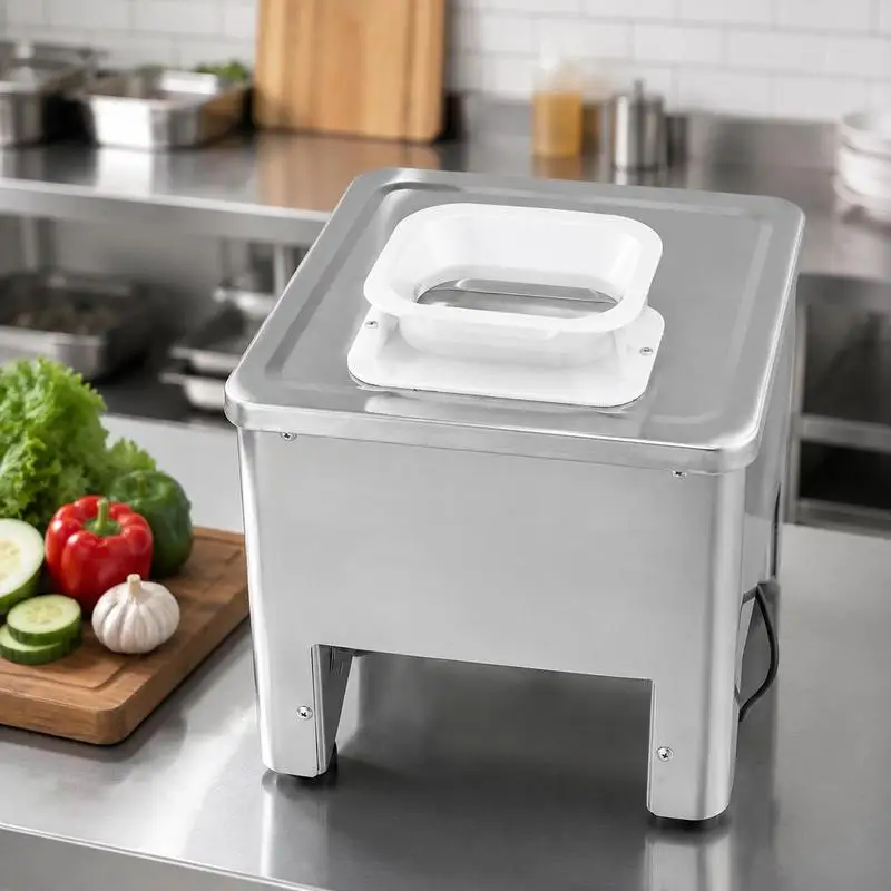 Trancheuse à viande, 550 W, 159 kg/h, trancheuse à viande commerciale en acier inoxydable (épaisseur 3,5 mm), trancheuse électrique pour restaurants et supermarchés