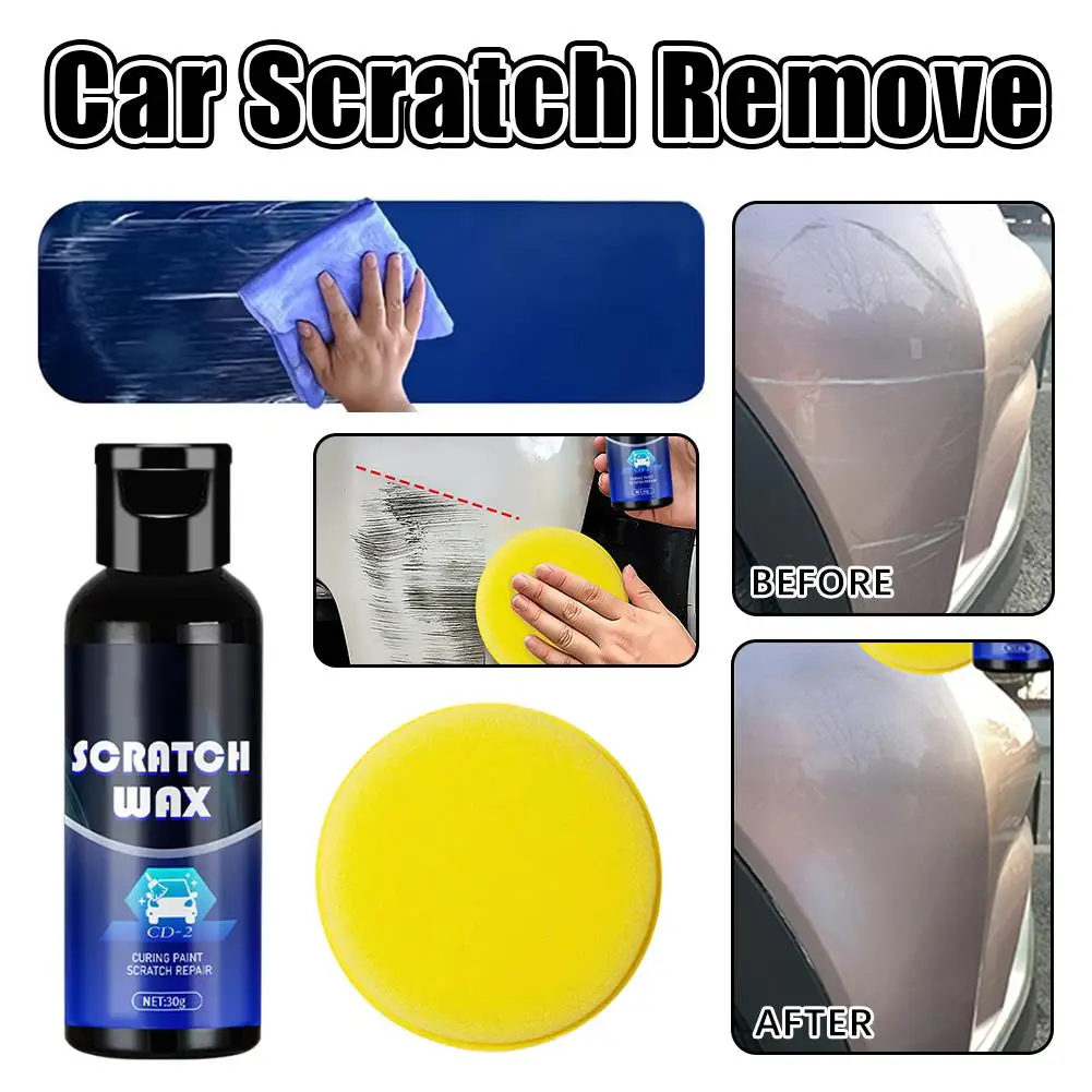 Professional Car Paint Scratch Remover Polishing Wax Quick Repair Solution For Scratches And Oxidation Car Care Kit 30g 1/2/3PCS