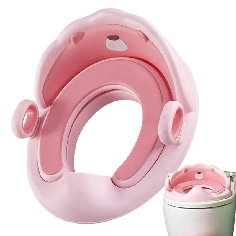 

Potty Training Toilet Seat Kids Toilet Seat Attachment With Handles Potty Seat With Urine Guard Non-Slip Safe Potty Seat For