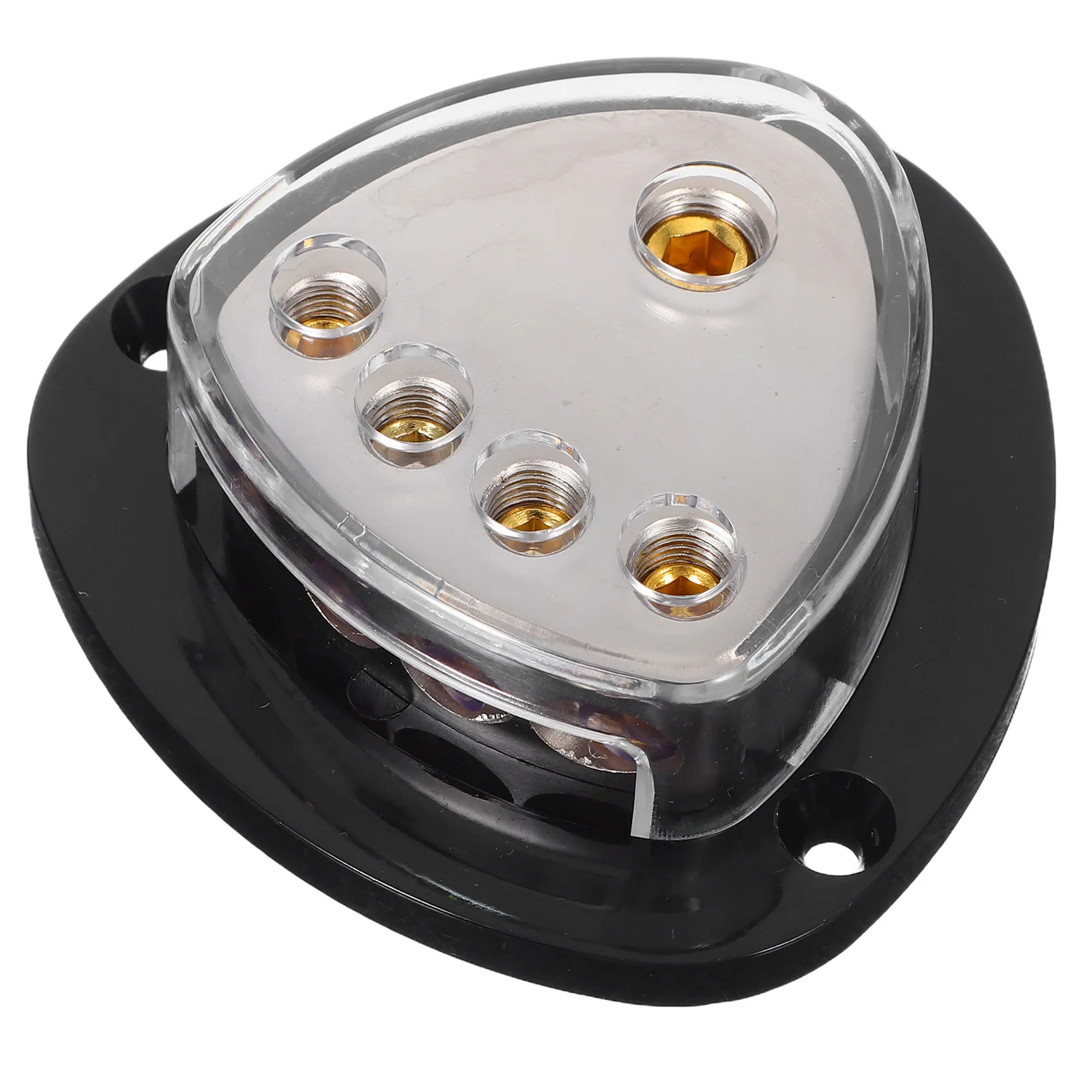 4 Way Automotive Audio Splitter Distribution Block Car Audio Power Distributor for Amplifier Systems Stable Current