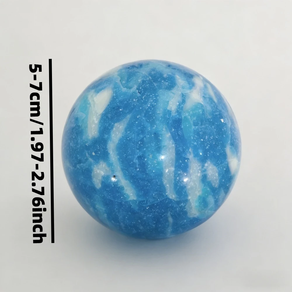 

Artificial Dominican Larimar Sphere for Home Deco Christmas, Hanukkah Valentine'S Day Mother'S Day Graduation