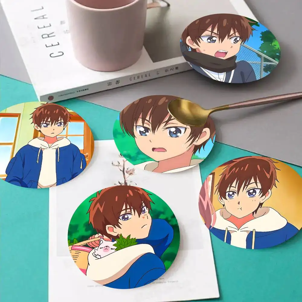 1pc Takumi Shinada Delicious Party Precure Wooden Coaster Colour Printing Cup Mat Home Desk Decoration Gifts
