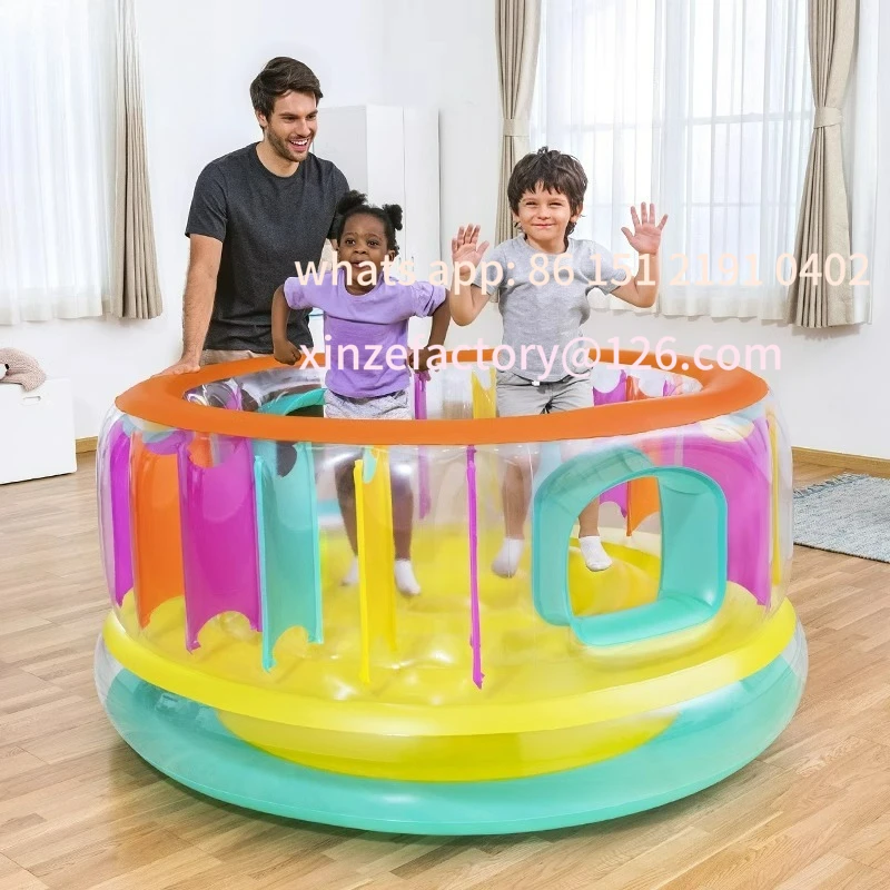 

Customizable Trampoline Inflatable Jumping Bed Grass Castle Game House