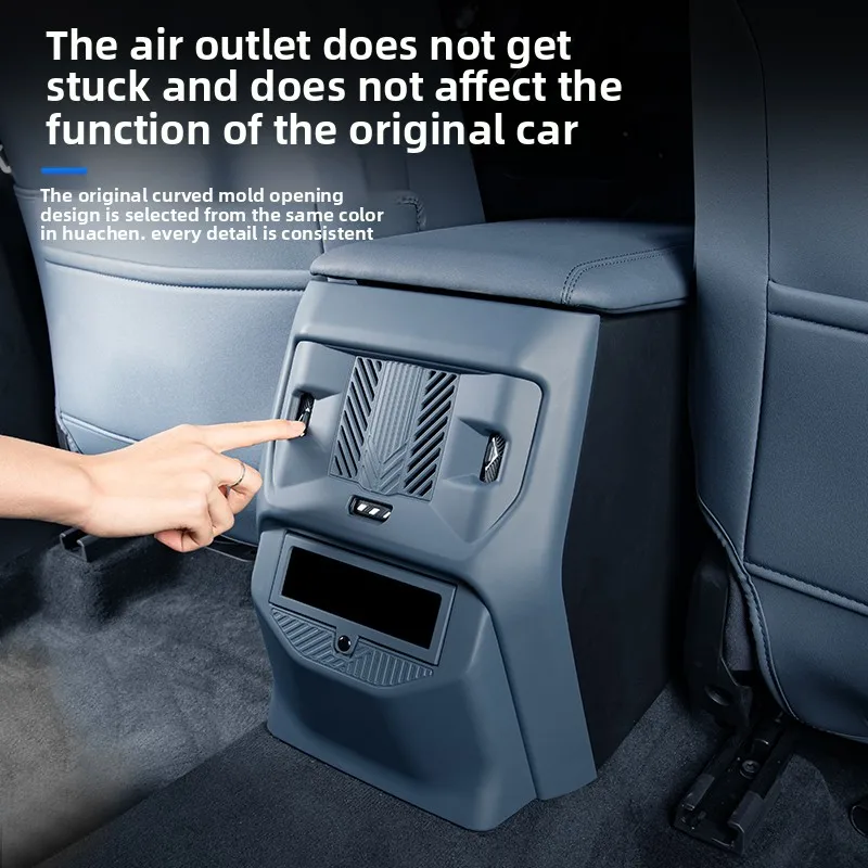 

For BMW X3 2025 Car Rear Row Air Outlet Protective Cover Trim ABS Air Conditioner Panel Anti Kick Plate Car Interior Accessories
