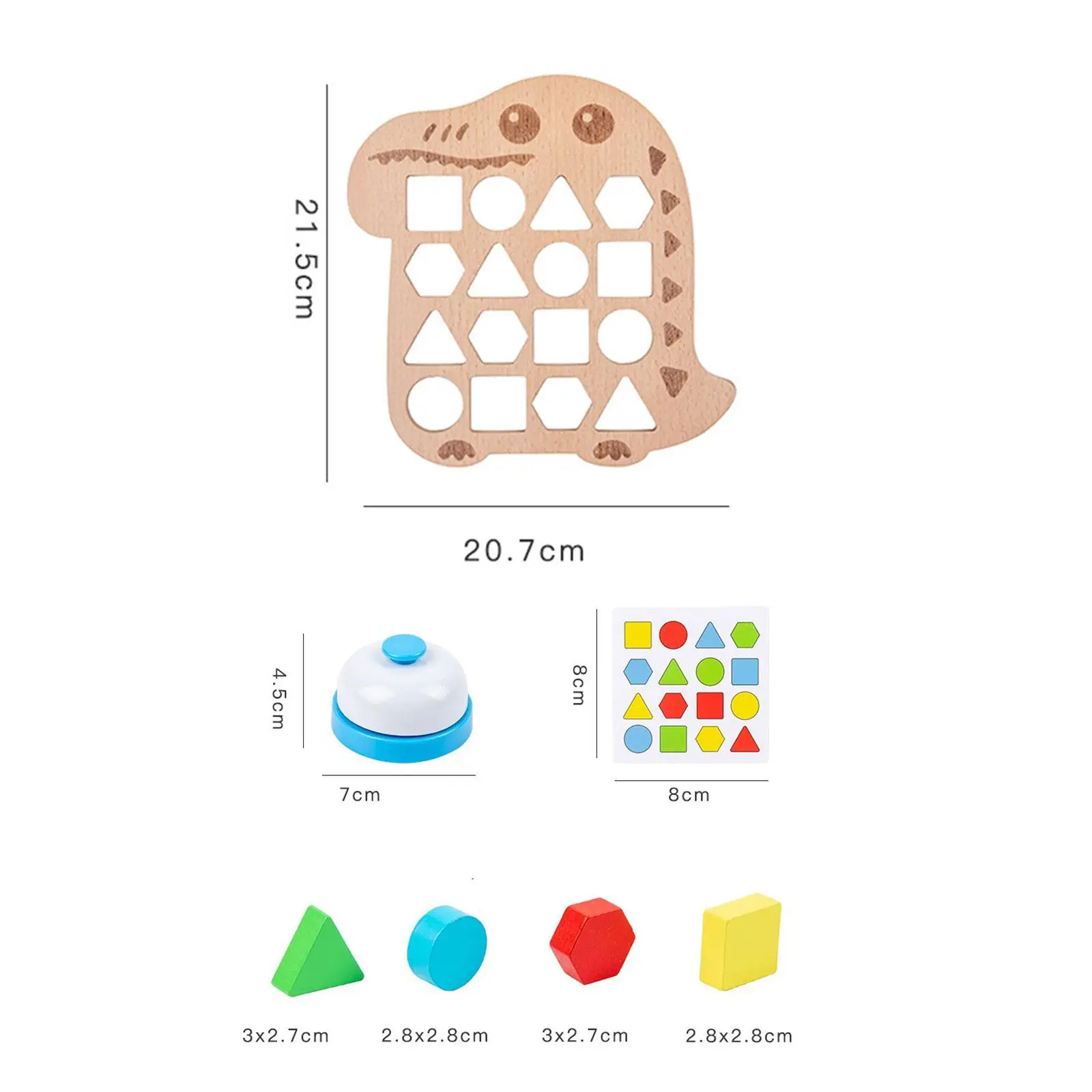 Shape Quick Matching Board, Wooden Interactive Battle Game, Shape Matching Game, Color Learning Board Game