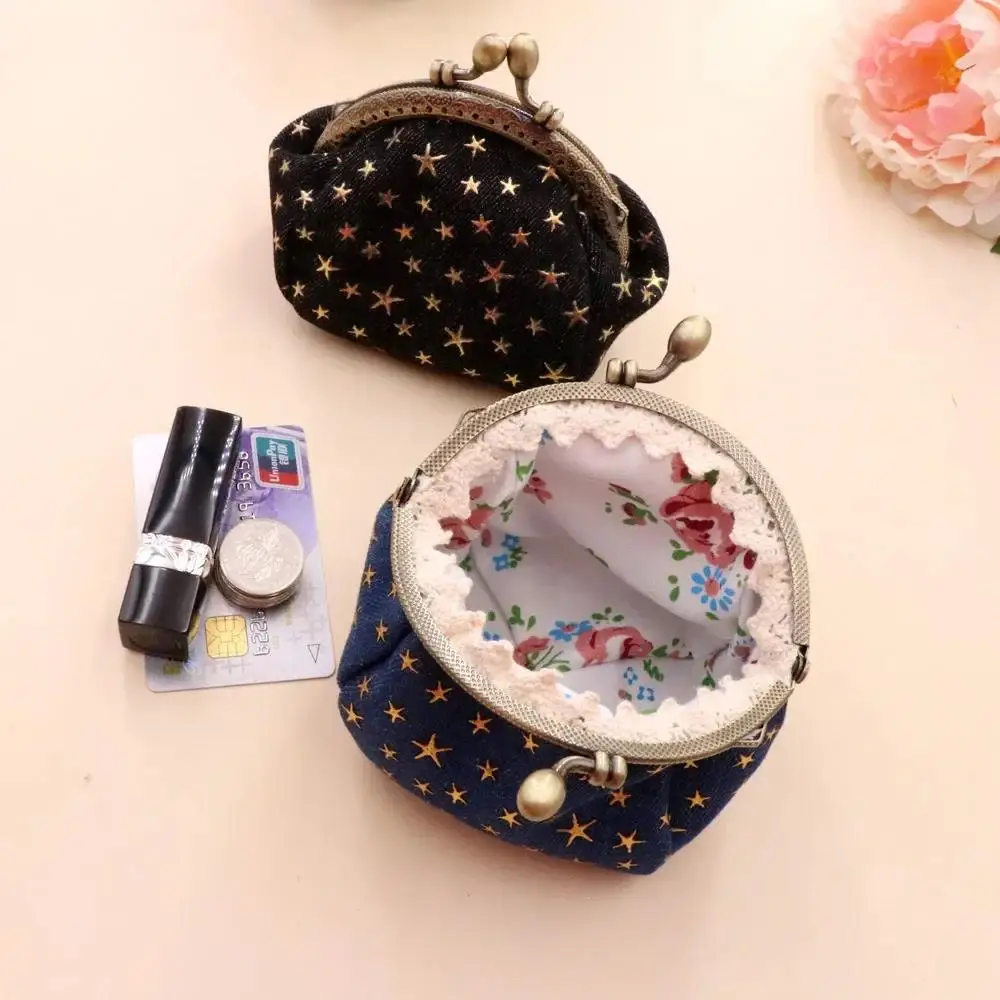 Denim-Kleidung, Münzgeldbörse, fünfzackiger Stern, kreative kleine Geldbörse, Schlüssel- und Kartenetui, Retro-Handarbeit, kleine Handtasche für Damen – Detail 2