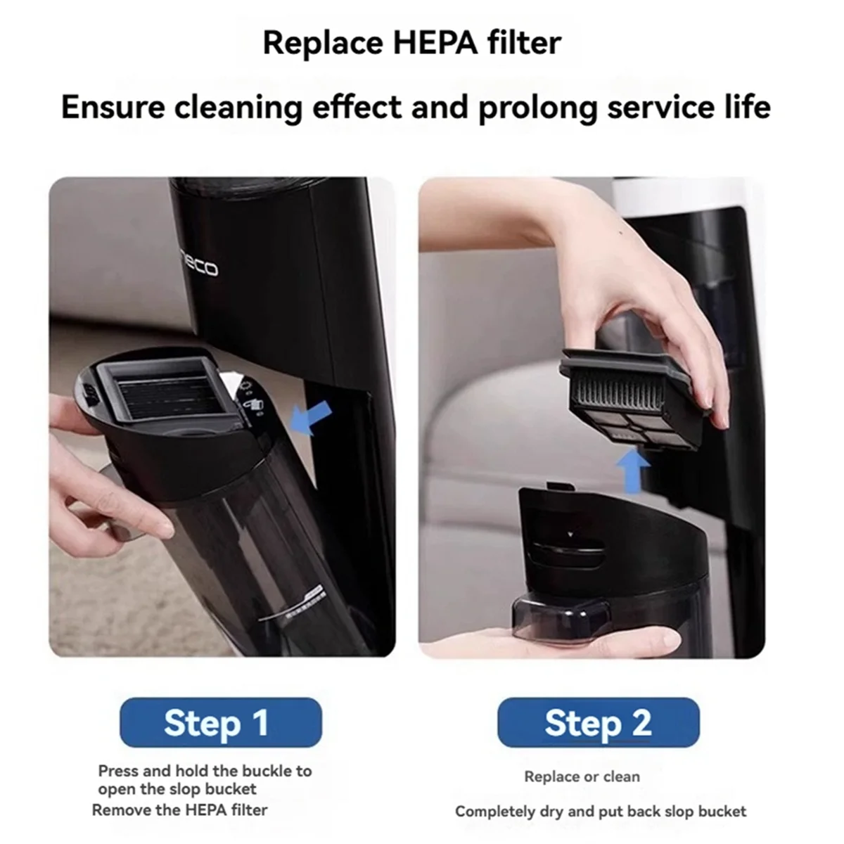 A20m 5 pçs filtro apto para pro led c coro pro estação impulsionador limpador de chão acessórios peças reposição