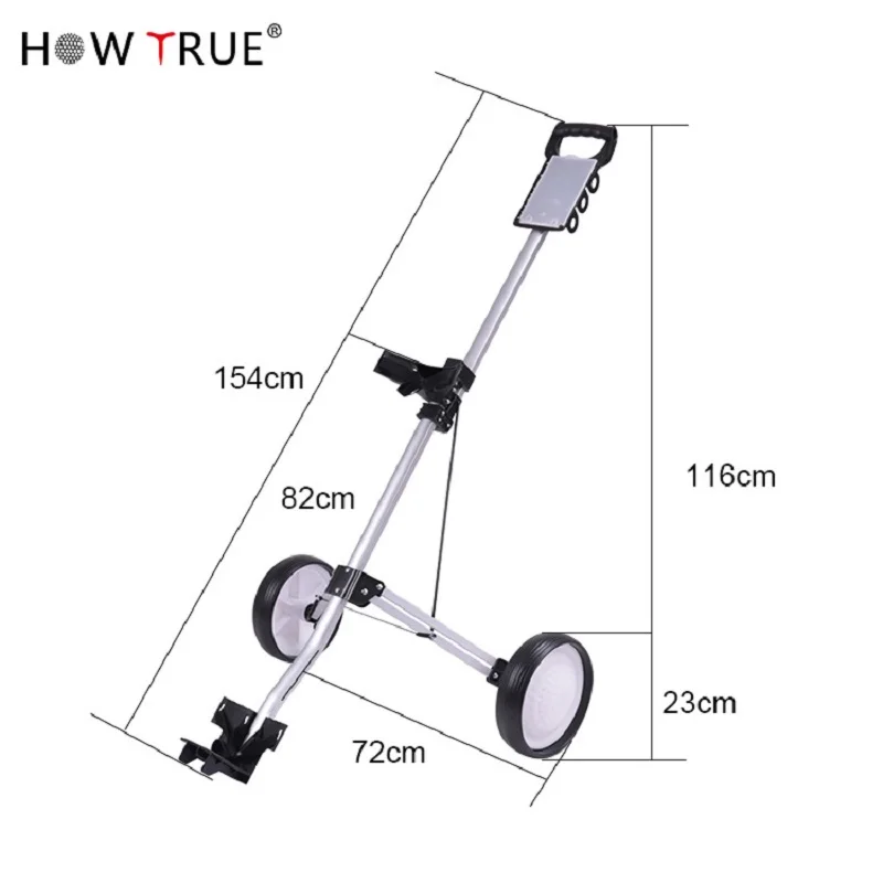 접이식 알루미늄 프레임, 골프 푸시 카트 트롤리, 2 륜 판매 중