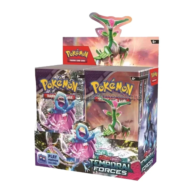 Original Pokemon Karte Us Version PTCG Englisch Scarlet & Violet SV5 Temporal Forces ETB Box Anime Brettspiel Karten Kinder geschenke