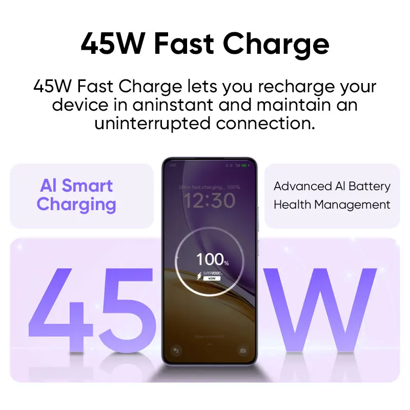 Versión global realme 14T Smartphone 5G MediaTek Dimensity 6300 Pantalla OLED de 6,67» Batería de 6000mAh Next AI Resistencia al agua IP69 5