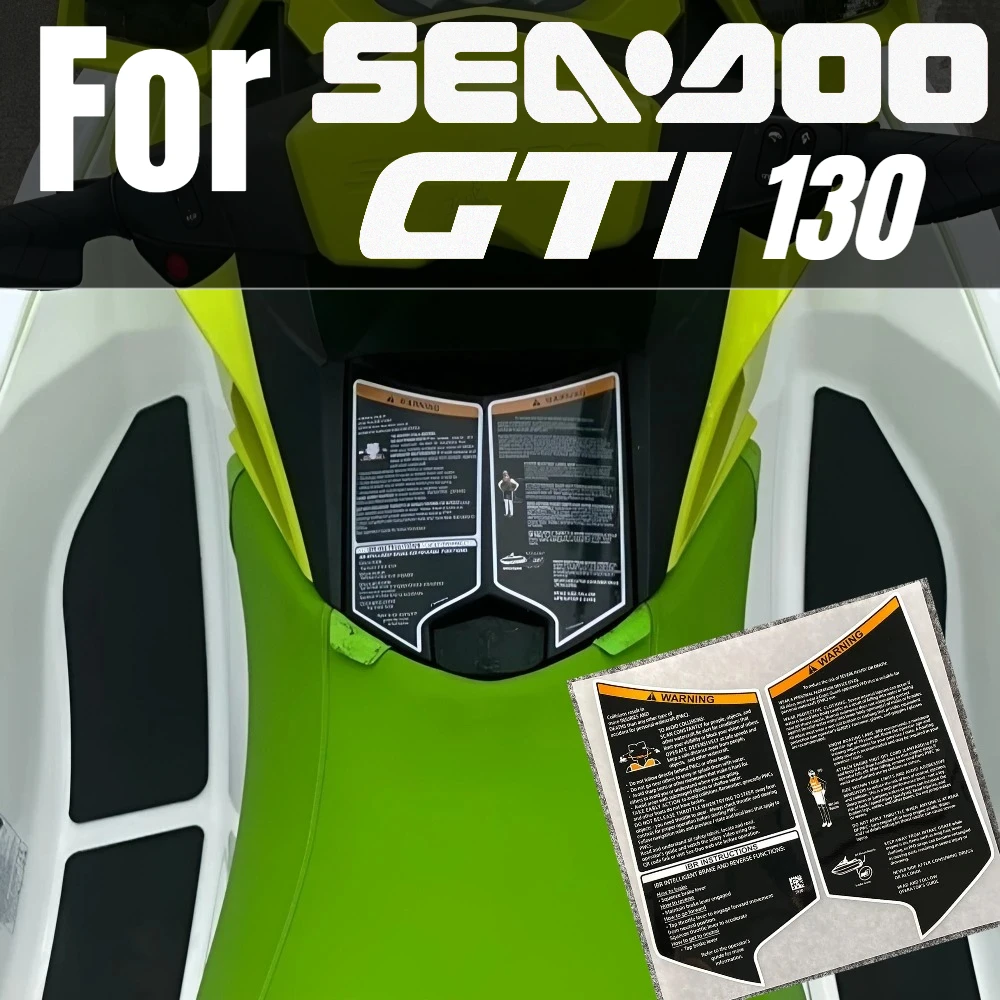 

Наклейки для гидроциклов GTI 130, виниловые наклейки SE90 SE130 SE170, наклейки на перчаточный ящик для гидроциклов, водонепроницаемые аксессуары для BRP SEADOO GTI