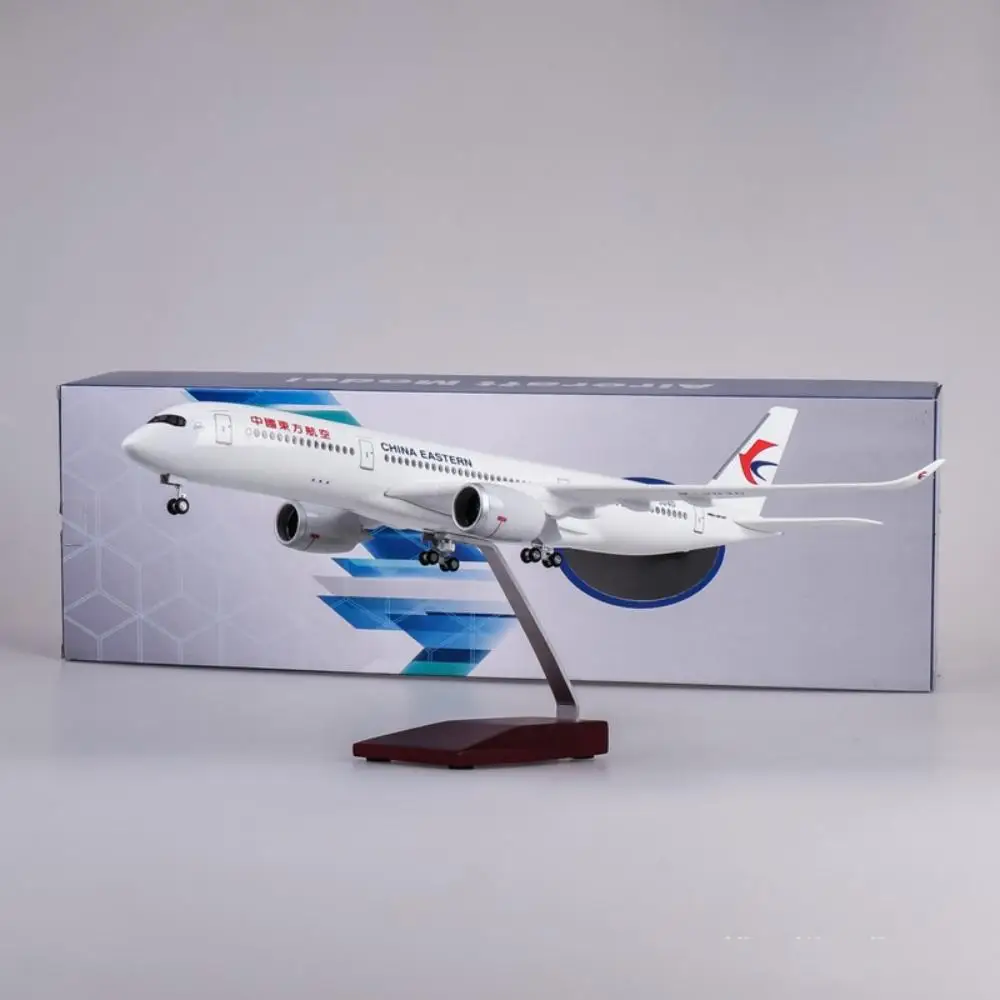 

1/142 Scale 47CM Airplane Kit A350 China Eastern Airways Model Plane Toy Resin Diecast With Wheels Lamp Aviation Decoration Gift
