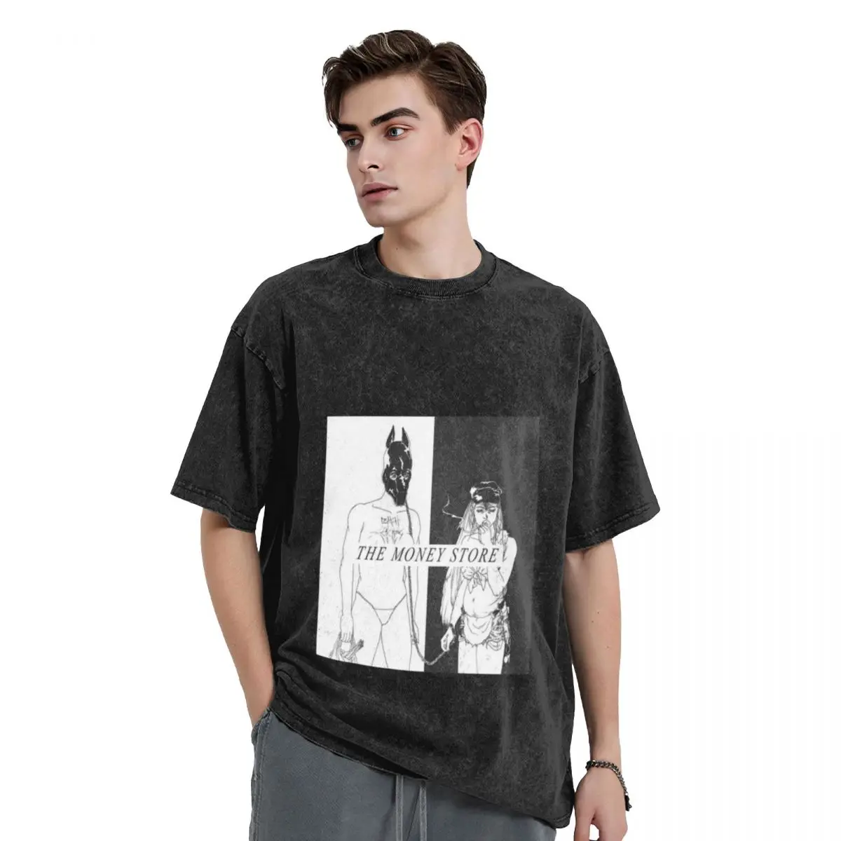 The Money Store T-Shirt Aesthetic clothing korean fashion for a boy summer tops outfits for men