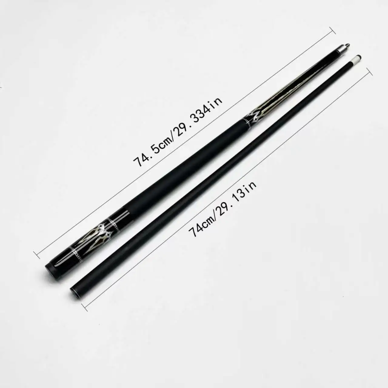 Glass Fiber Pool Cue with13mm Tip 1/2 Split Billiard Stick Comfortable grip for Beginners