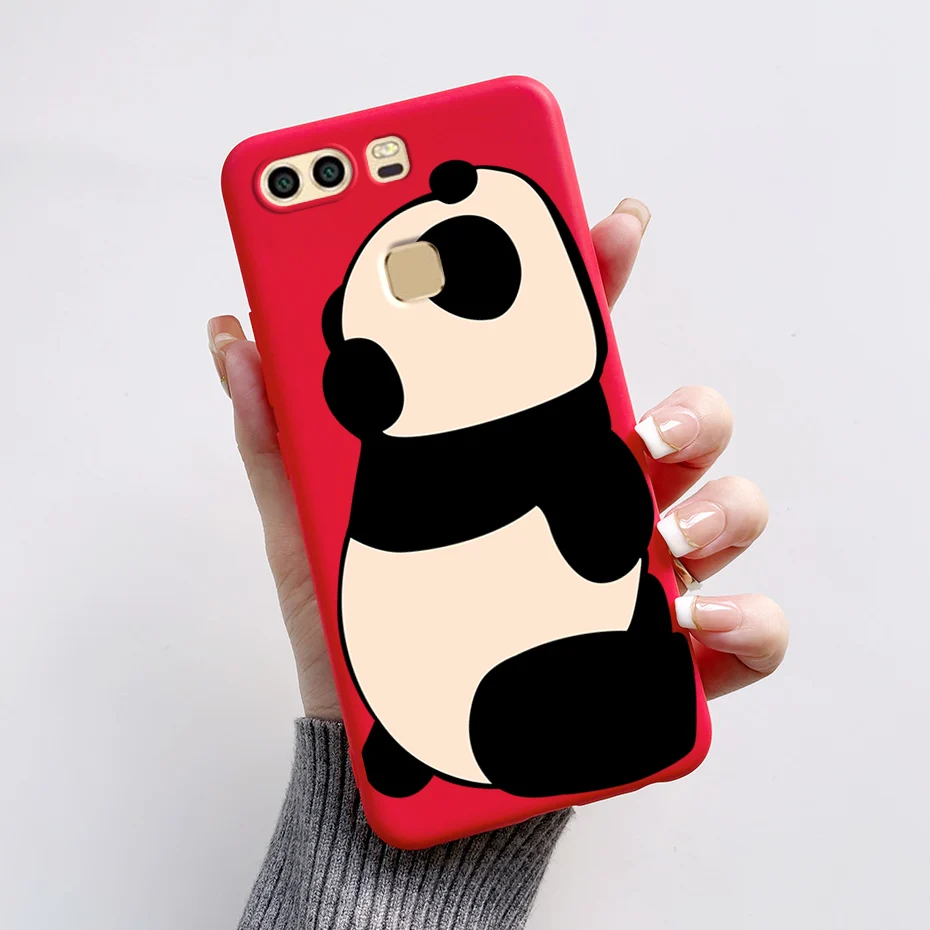 Case For Huawei P9 EVA-L09 EVA-L19 EVA-L29 5.2 inch Cover Cute Bear Cartoon Frog Silicone Soft TPU Protective Phone Cases Coque