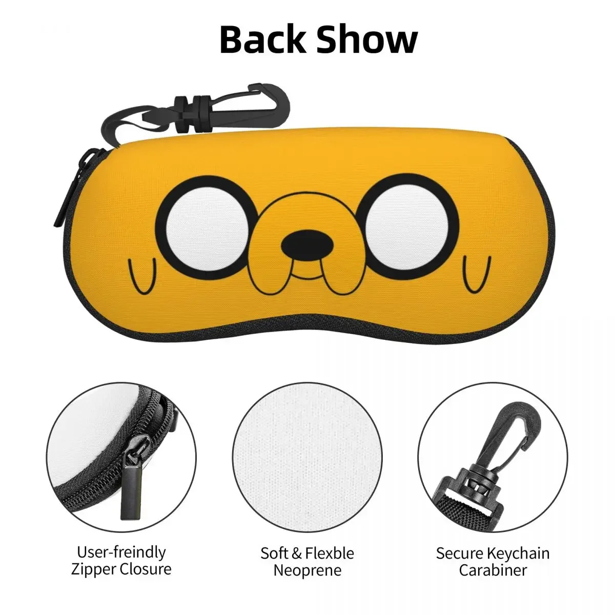 Jake's Eyes Shell Glasses Case Protector Sunglasses Box Women Men Soft Eyeglasses Bag Pouch image 3