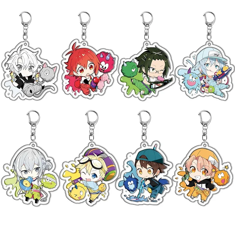 Anime IDOLiSH7 Keychain Cartoon Character Izumi Iori Leader Pendent Car Key Ring Bag Charm Accessories Cosplay Jewelry Fans Gift