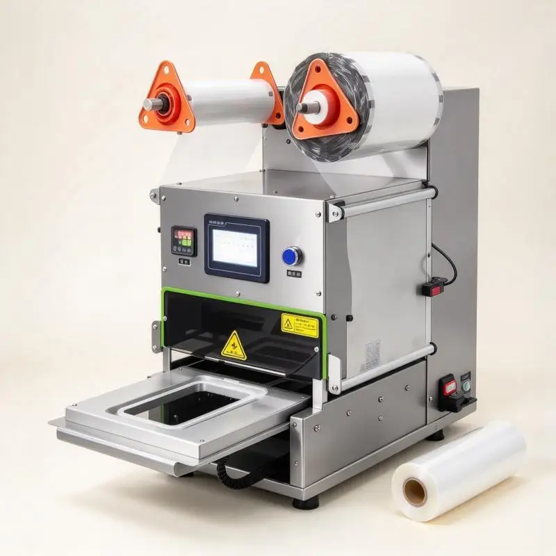 Modified Atmosphere Packaging Machine MAP Food Tray Sealing Machine Gas Flushing Fresh Food Packaging