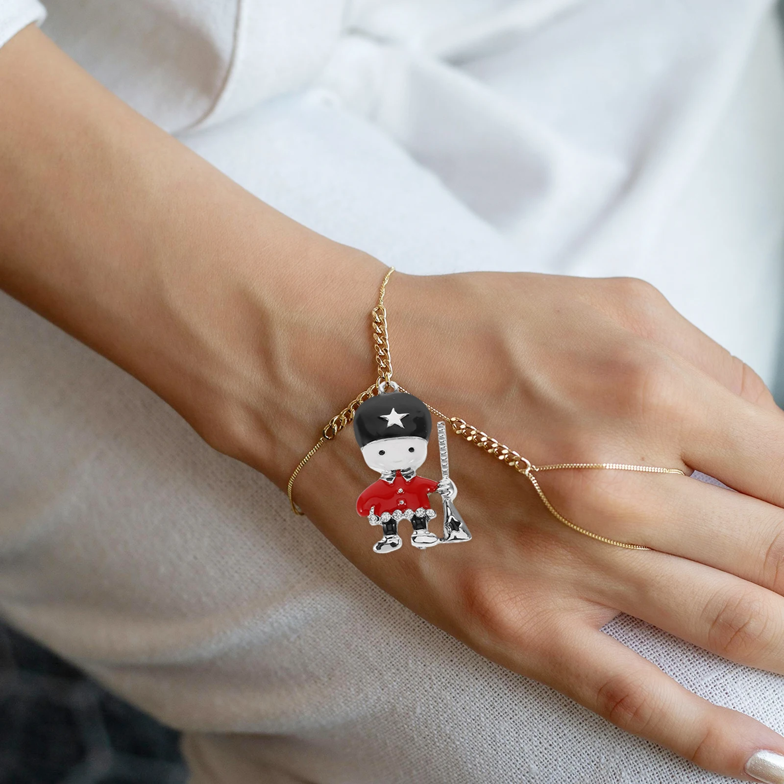 

5pcs Nutcracker Charm Theme Handmade Jewelry Pendants Charms For Bracelet Necklace Earring Crafts Decorations Hand Chain