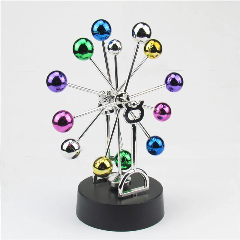 Ferris Wheel Newton Pendulum Ball Home Creative Decoration Magnet  Rotary Perpetual Ball Office  DeskToy