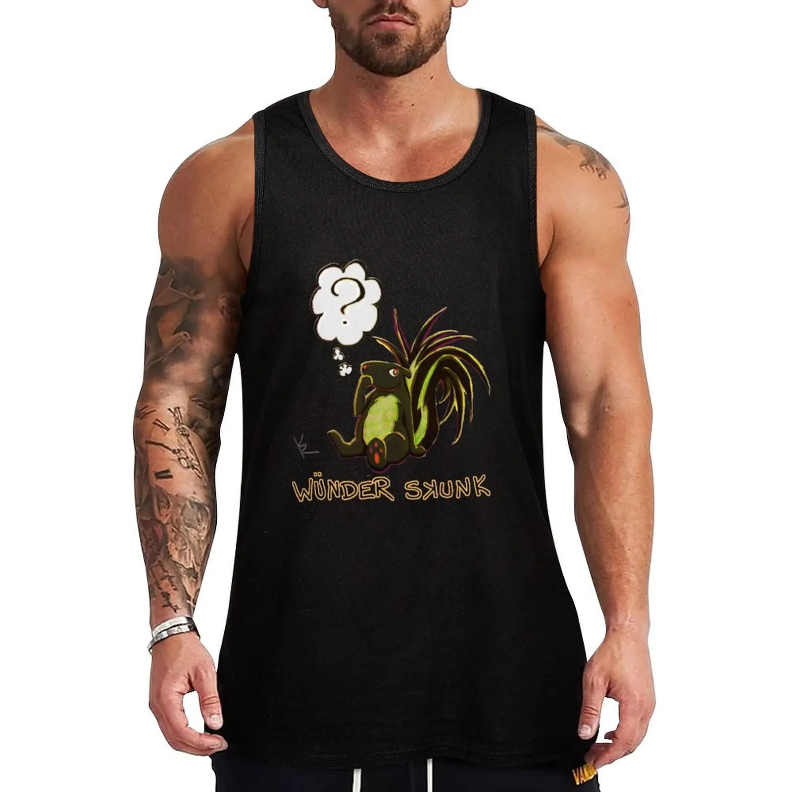 wunder skunk Tank Top Working vest gym clothing