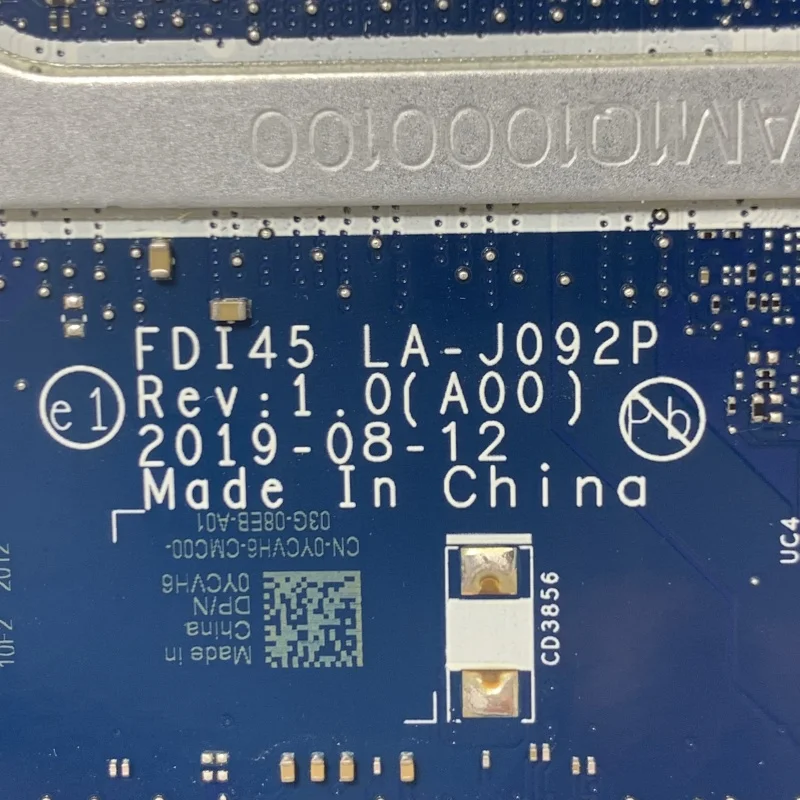 DELL 3493 3593 CN-0YCVH6 0YCVH6 YCVH6 YCVH6 SRG0N I7-1065G7 CPU FDI45 LA-J092P 노트북 마더보드 N17S-G0-A1 MX230 100% 테스트 완료