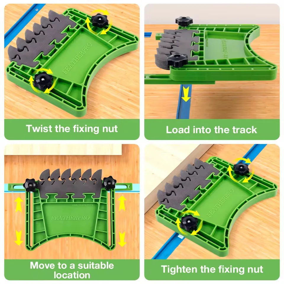 Wear-resistant and anti-collision flip-chip engraving machine Electric circular saw table saw Feather board woodworking