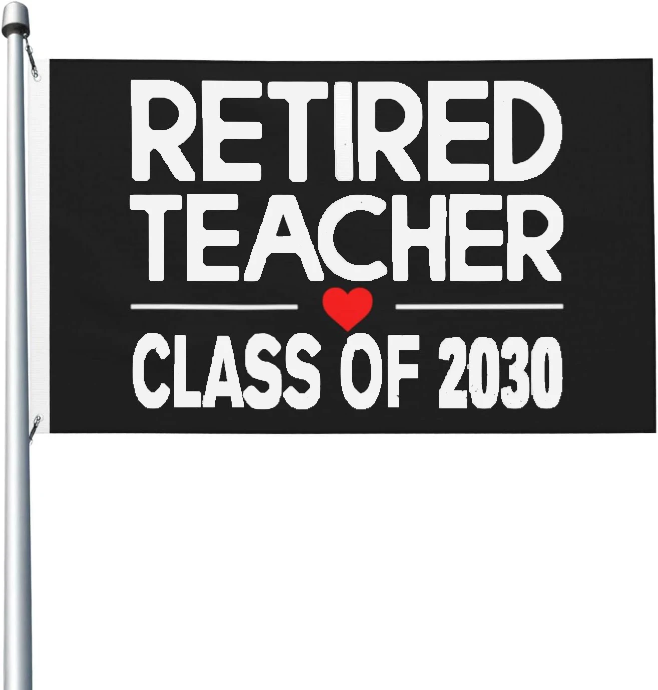 Flagnshow 100% Polyester Retired Teacher 2030 Class Of 2030 Teachers Retirement Flag