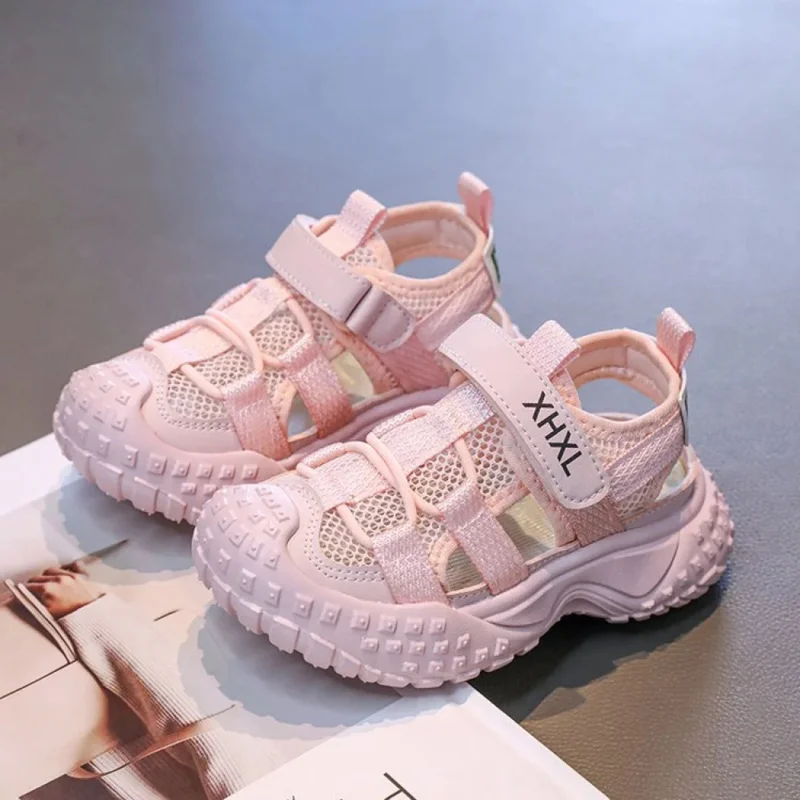 

Spring and AutumnEVA7-12Anti-slip rubber Velcro sports sandals for middle school students