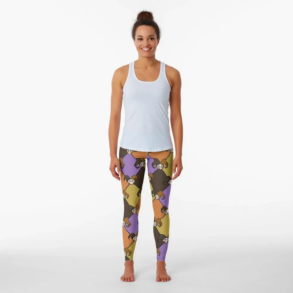 Harlequin Jesters Pattern-Muted Leggings Fitness woman exercise clothing for Womens Leggings