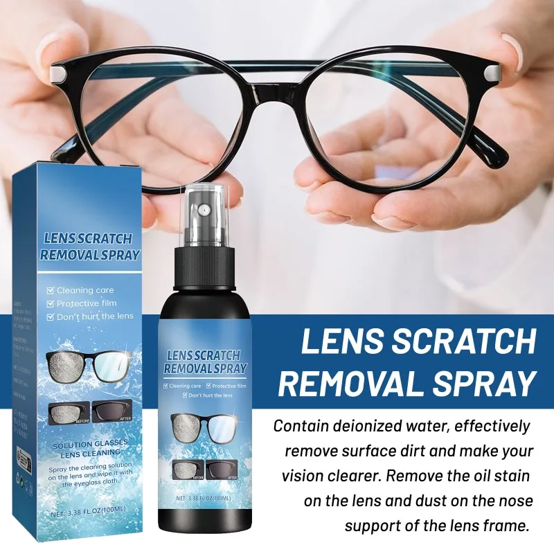 وكيل صيانة العدسات عدسات النظارات غير الواضحة المجددة، إزالة خدوش العدسة الزجاجية 100 مل