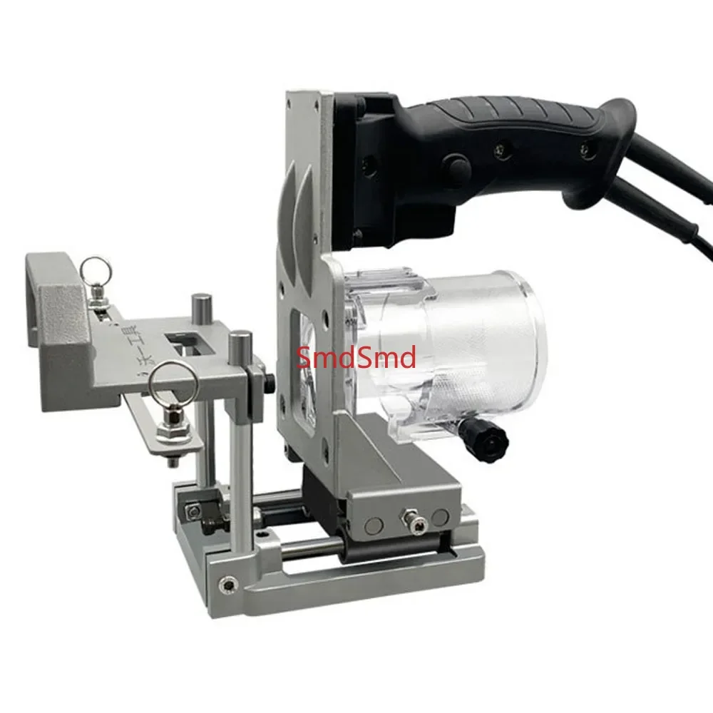 Mortising Jig 2 in 1 Slotting Bracket Invisible Fasteners Punch Locator Milling Cutter Positioning Frame for Trimming Machine